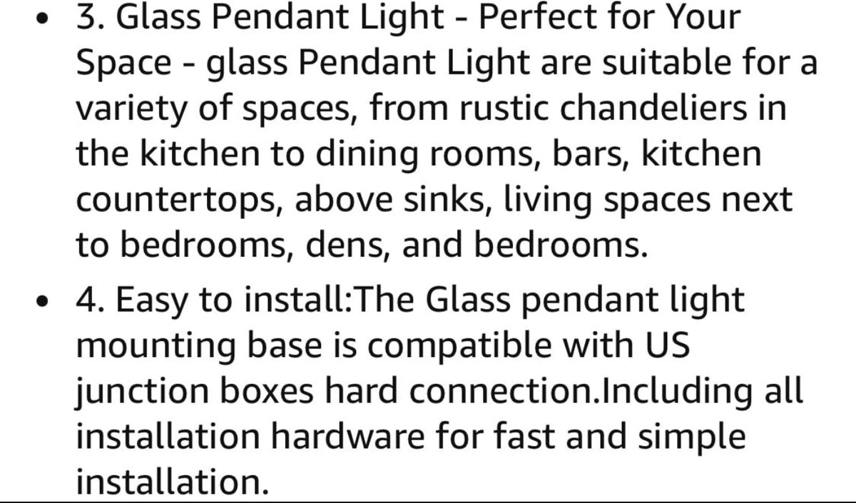 Pack of 3 - Indoor Pendant Lights with Clear Glass - Brushed Nickel *See Details
