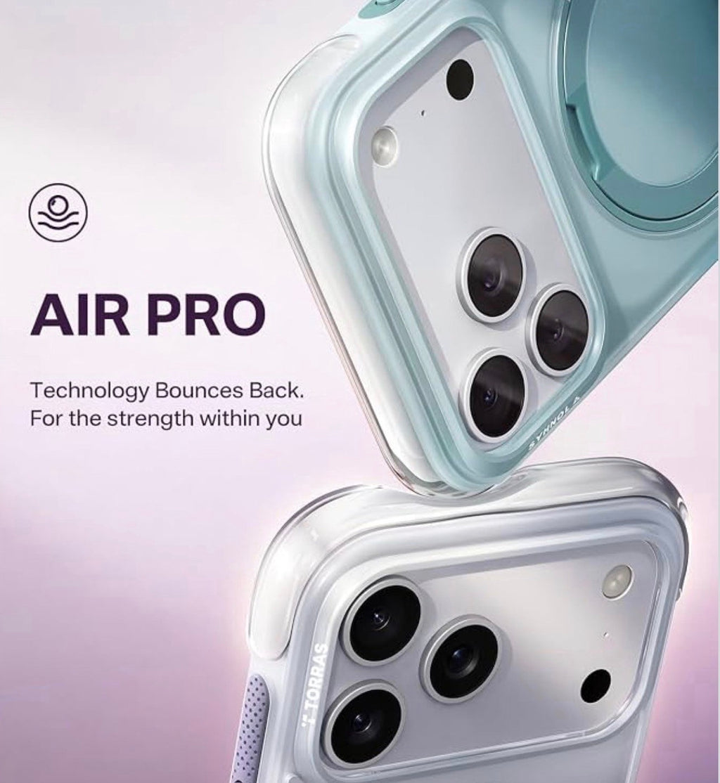 TORRAS - O3 Air Gradient for iPhone 17 Pro Case, 360 Magnetic Stand, Purple
Fit for Magsafe, Military Drop Protection, Camera Control, Shockproof phone case for iPhone 17 Pro 6.3'', Dusk Haze Purple