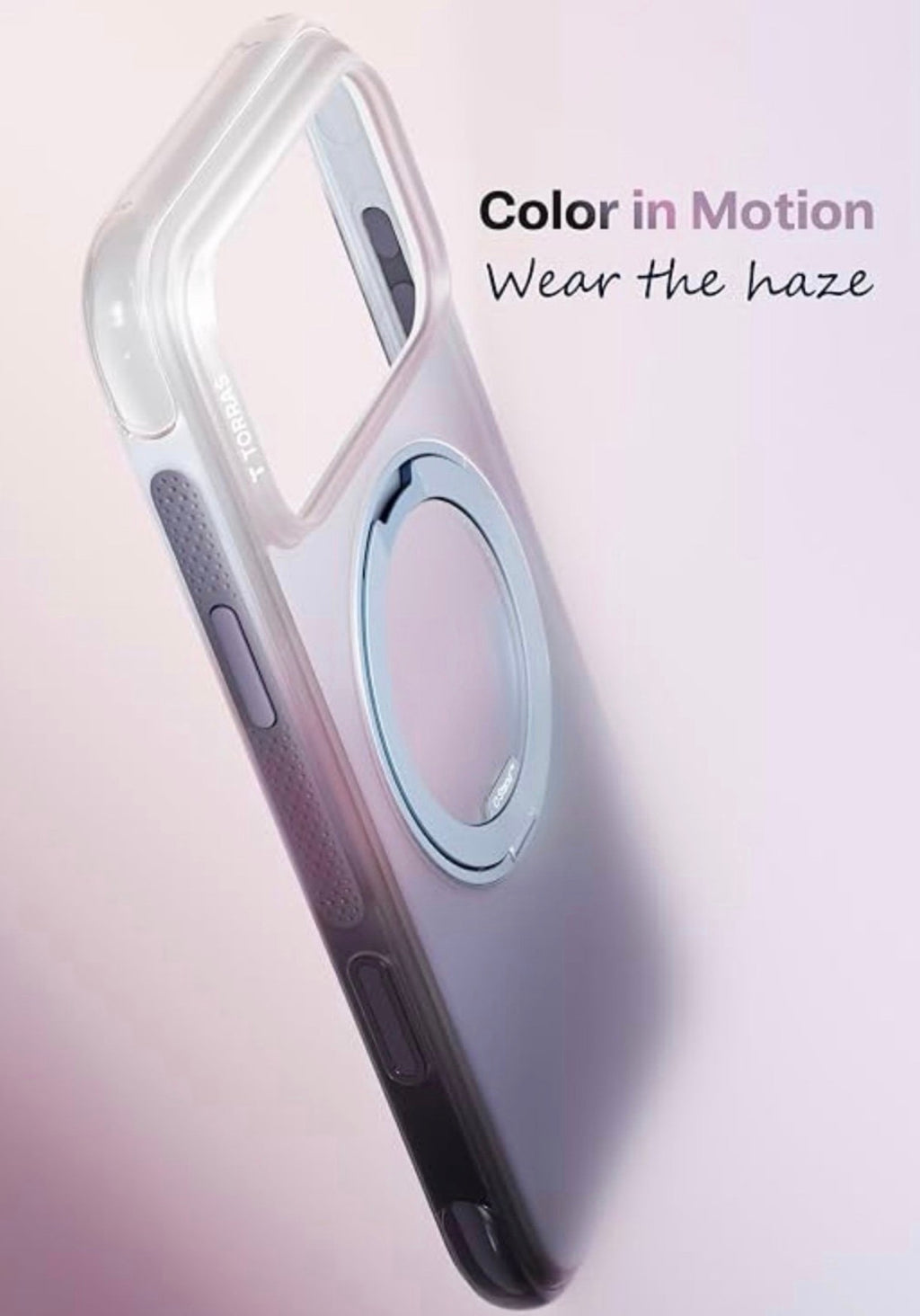 TORRAS - O3 Air Gradient for iPhone 17 Pro Case, 360 Magnetic Stand, Purple
Fit for Magsafe, Military Drop Protection, Camera Control, Shockproof phone case for iPhone 17 Pro 6.3'', Dusk Haze Purple