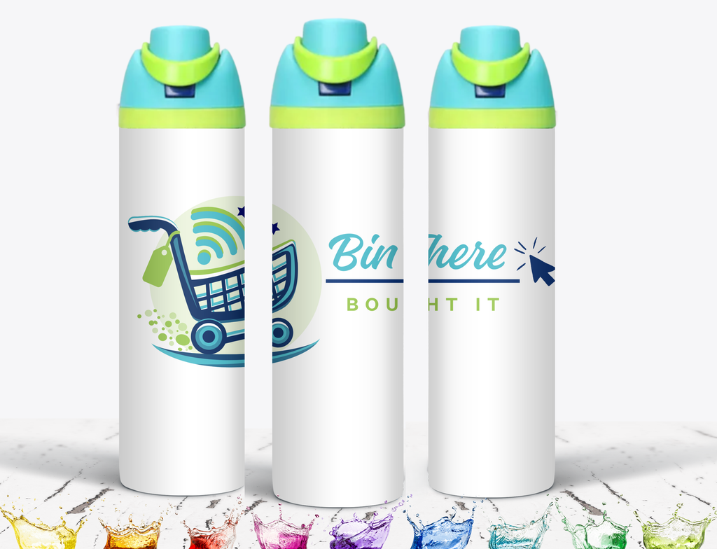 Stainless Steel Tumbler - "Neon Ombre" - 18 Size & Lid Options from 14 to 40 oz